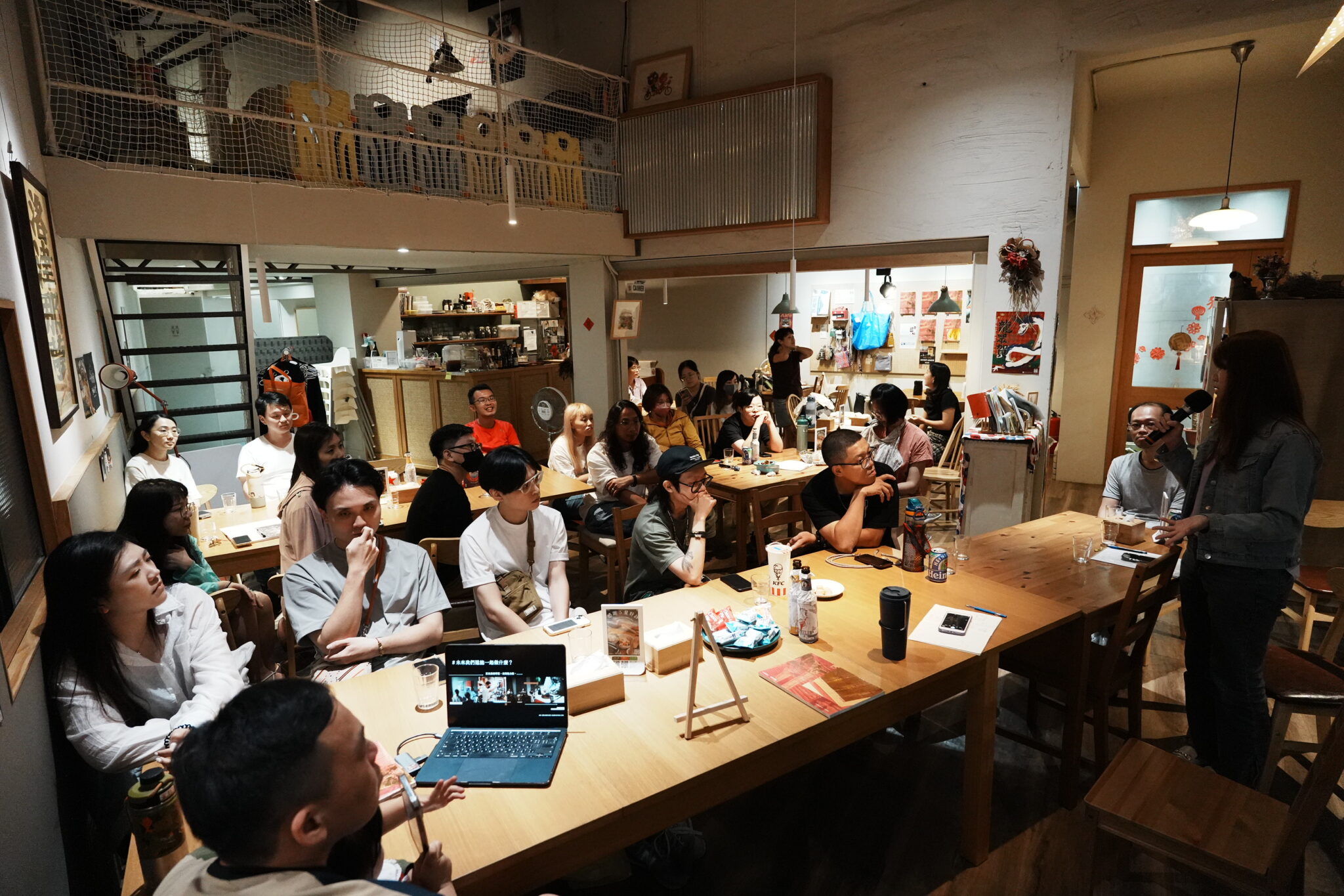 禾火食堂公休日作為地方青年聚會與課程講座場地